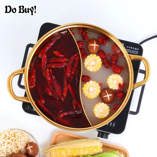 Hot Pot Cookware 2 In 1 Stainless Steel