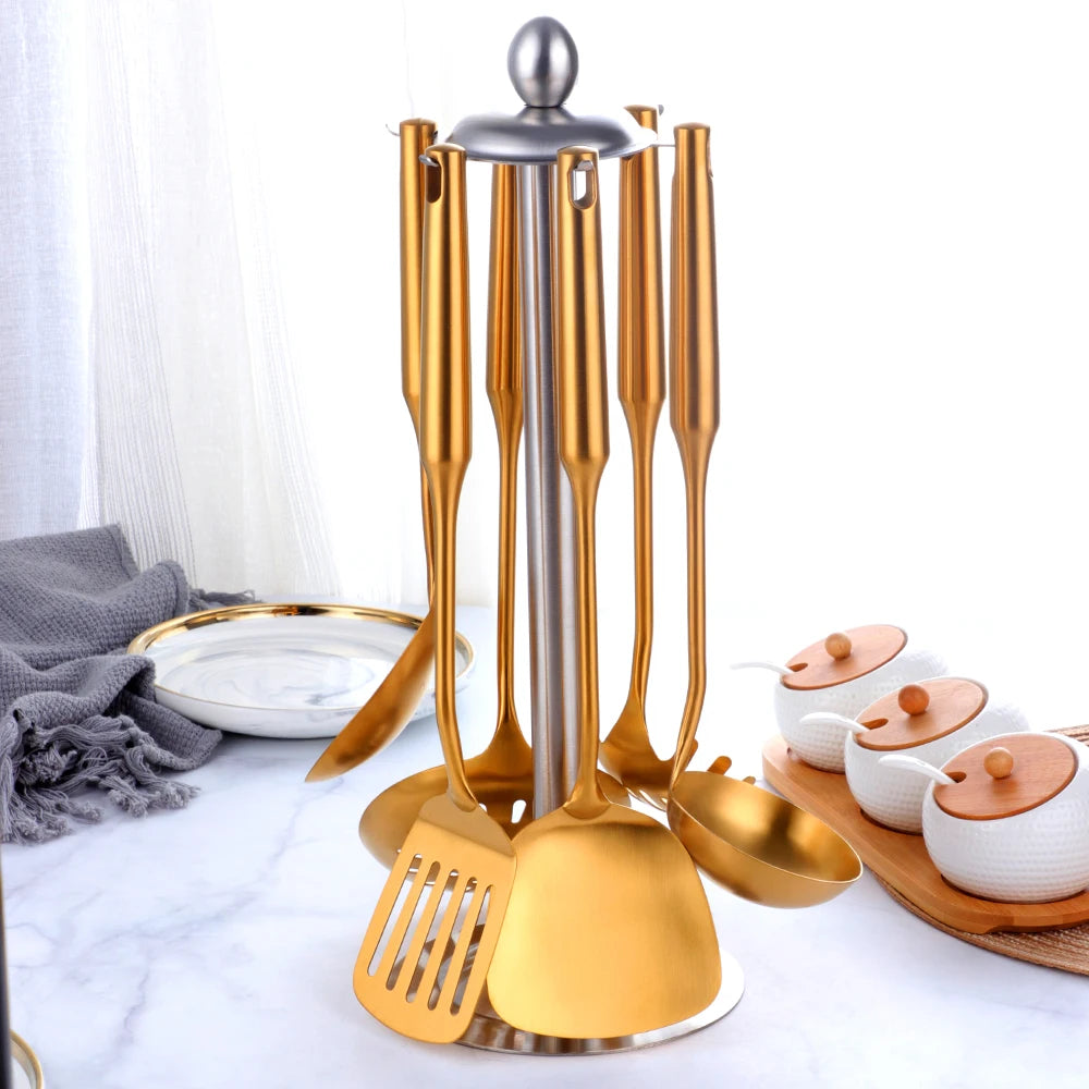Gold Stainless Steel Cooking tools