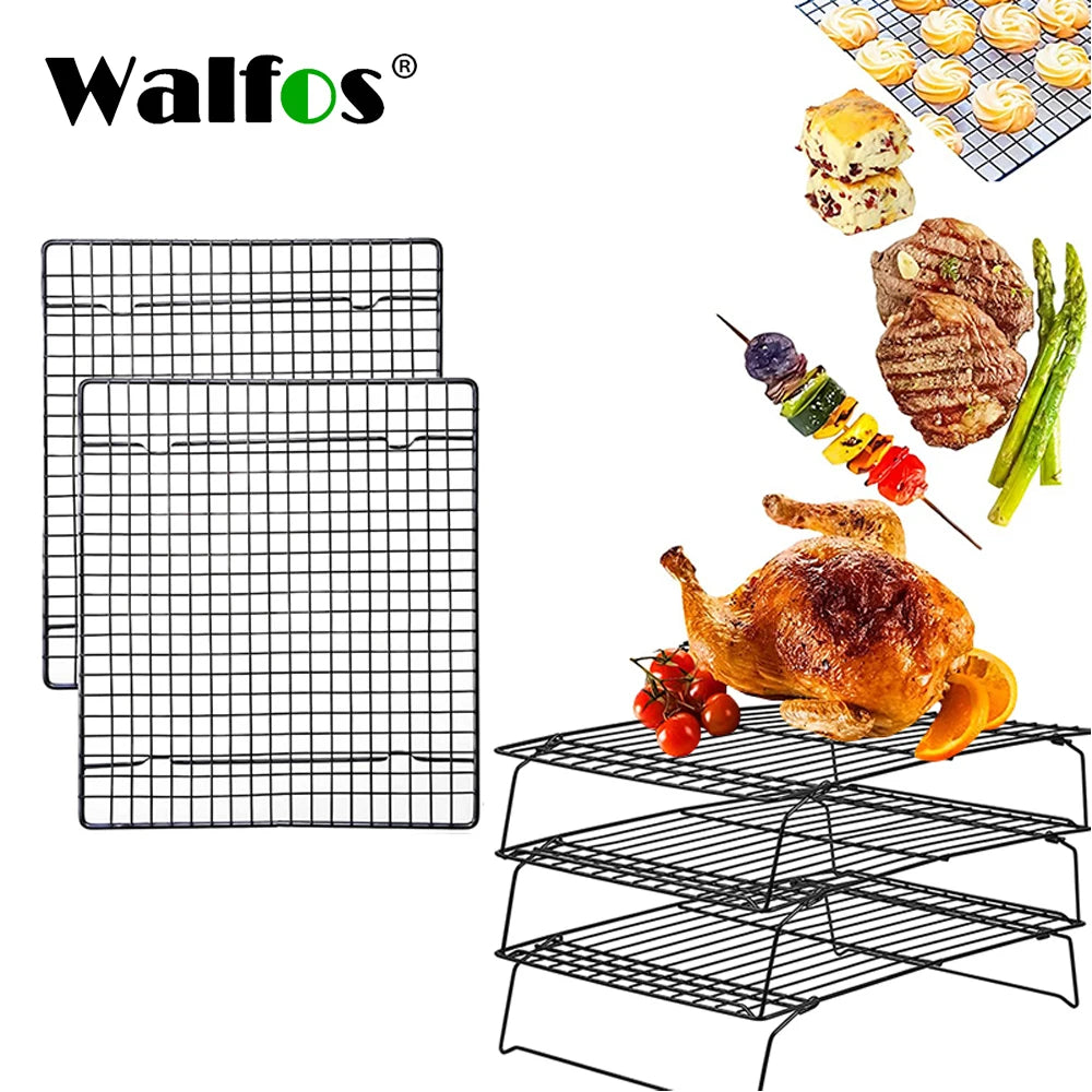 WALFOS Stainless Steel Nonstick Wire Grid Baking Cooling Rack