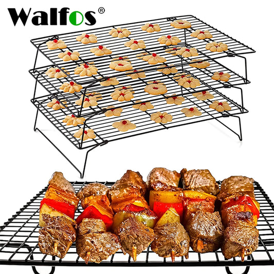 WALFOS Stainless Steel Nonstick Wire Grid Baking Cooling Rack